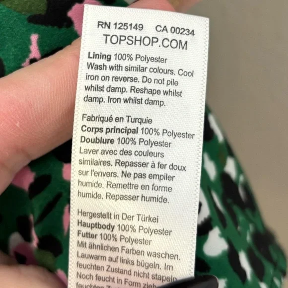 Topshop Austin Print Mini Dress 6‎ - Picture 7 of 7